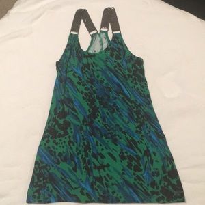 Patterned Tank top with chain straps